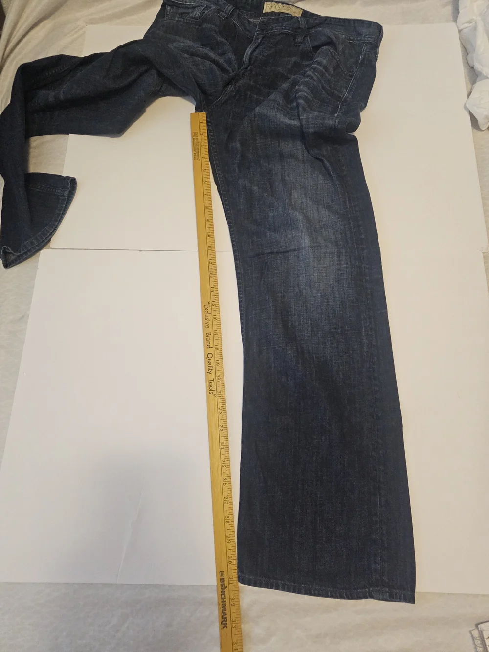 Guess Men's Desmond Relaxed Straight Jeans in Dark Blue Wash Sz 36 - Picture 9 of 16
